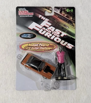 The Fast and The Furious Racing Champions Roman Pearce con Dodge Charger 1970 Foto 1 de 2