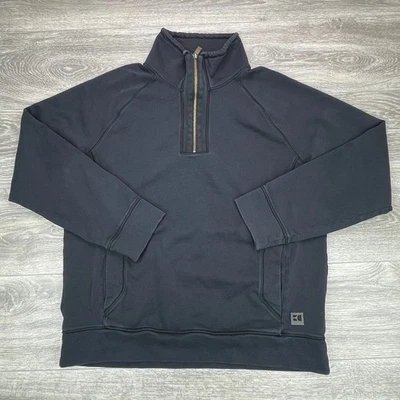 Boss Sudadera Para Hombres XL Negra 1/2 Cremallera Pullover Suéter Bolsillos Urbano Informal Foto 1 de 4