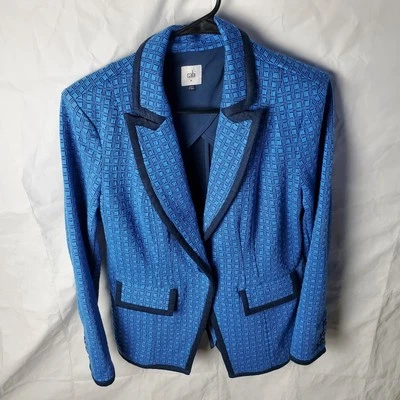 Cabi Jacket Women's M Blue Scholarship One Button Blazer Business Suit Casual  - Image 1 of 4