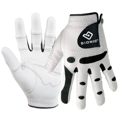 Bionic Mens StableGrip Leather Golf Gloves Orthopedic - LH 28% OFF RRP - Image 1 of 3