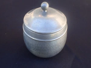 Jugendstil handgefertigte runde Zinn Deckeldose von A E Chanal Paris L@@K!! - Bild 1 von 16