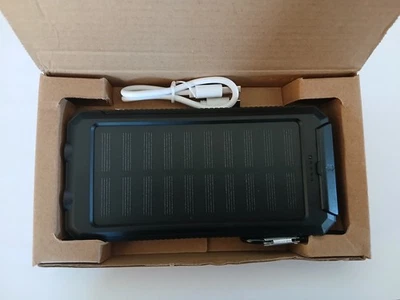 Portable Solar Power Bank 20000mAh Charger for USB Phone / Digital devices - image 1 of 4