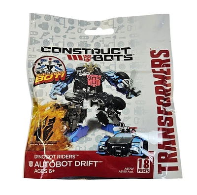 TRANSFORMERS CONSTRUCT BOTS DRIFT DINOBOT RIDERS FIGURE AOE MISP 18pcs 2014 RARE - Image 1 of 4