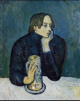 Подписанная картина маслом на холсте Пабло Пикассо 16x24 в модернизме. - Изображение 1 из 4