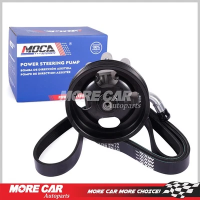 Power Steering Pump w/ Pulley Belt for 2009-2014 Nissan Maxima Murano 3.5L - Image 1 of 4