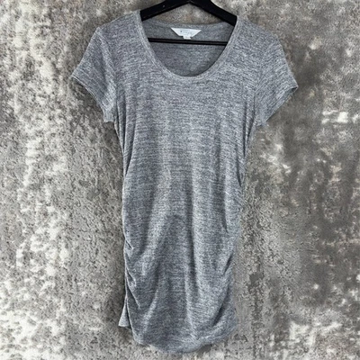 Market Spruce Maternity Size S Stretch Casual Pullover Top Gray Short Sleeve - Image 1 of 4