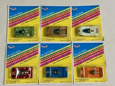 6 car SET vintage TIN TOYS race cars LIGIER Porsche Audi GULF MIRAGE McLaren +++ - Image 1 of 4