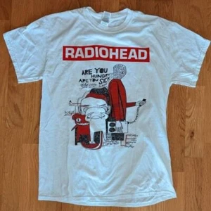 Radiohead band rock graphic white shirt unisex heavy cotton men women KV20641 - Picture 1 of 2