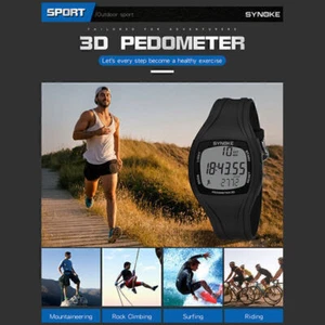 Men Boys Waterproof Sports Watch 3D Pedometer Male Student Electronic Wristwatch - Picture 1 of 17