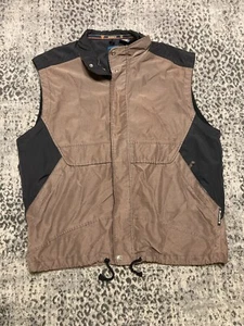 Sunice Vest Mens L Brown Zip Up Vest Weather Resistant Golf Zip Pockets Logo - Picture 1 of 18