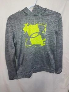 Under Armour Grey and Green Loose Hoodie Boys Youth Size L - Picture 1 of 7