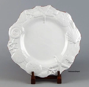 Mud Pie, SANIBEL, 11" Dinner Plate(s), Shells Sea Life 10323, SUPERB+ Condition! - Picture 1 of 2