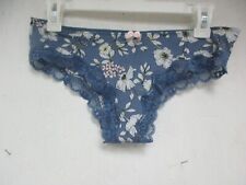Adore Me Women's Meissa Bikini Panty Floral /Blue Print Size Medium NWOT!!