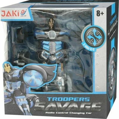 Troopers Savage RC Radio Remote Control Transformer Changing Robot Kids Toys - Image 1 of 2