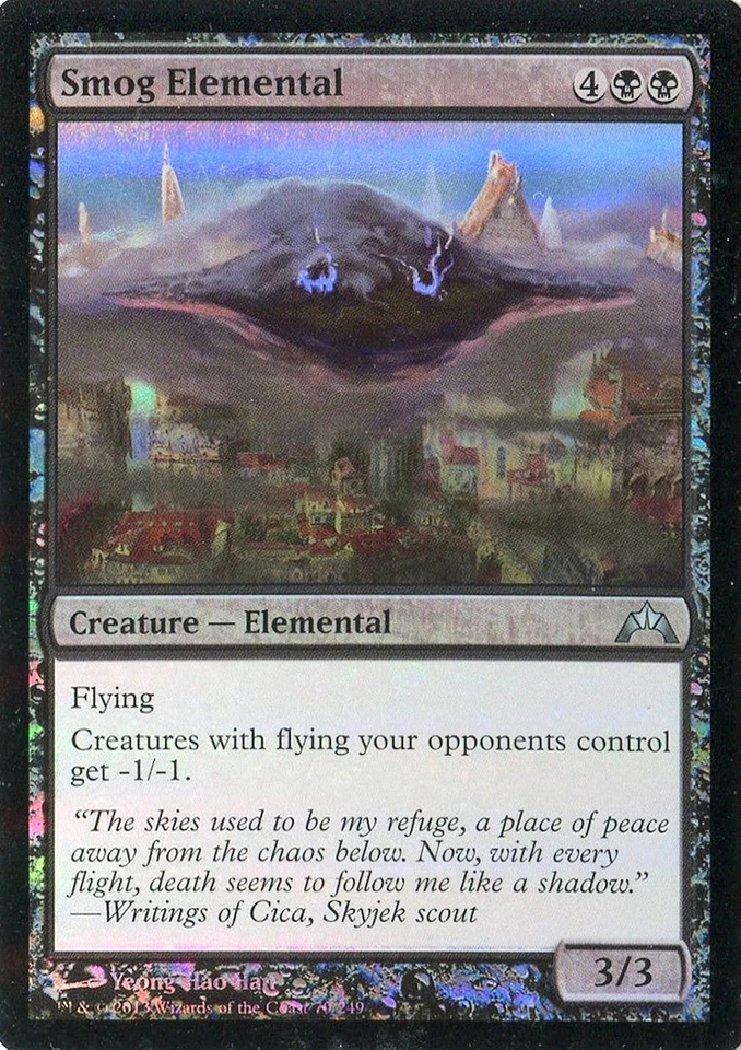 MTG - Gatecrash - Smog Elemental - Foil - NM - Image 1 of 1