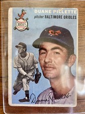 1954 Topps #107 Duane Pillette Baltimore Orioles Pitcher