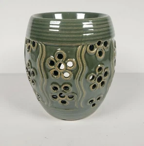 Candle Warmers Etc. Ceramic Candle Warmer and Dish, Floral - New! - Picture 1 of 4