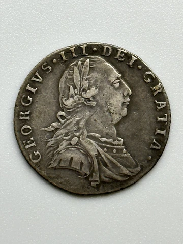 GREAT BRITAIN 1787 6 Pence George III Silver Beautiful Example Cover