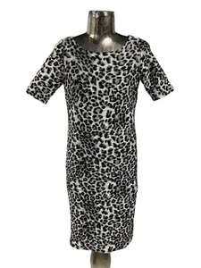 ANONYMOUS Kleid Größe S 10 Schwarz Mix Damen Animal Print NEU EU38 UVP 90£ - Bild 1 von 10