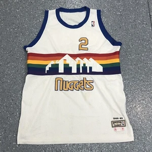 Denver Nuggets Alex English 1964/65 Jersey Mitchell & Ness Hardwood Classics #2 - Picture 1 of 15