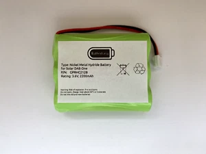AKKU PASSEND FÜR ROBERTS SOLAR DAB ONE 1 RADIO NI-MH 3,6V AA 2200mAh - Bild 1 von 1
