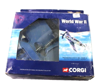 Corgi WWII Messerschmitt Bf 109E-3 Waldermar AA28003 "Grunherz" 1:72 Diecast - Image 1 of 4