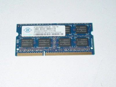 Lenovo FRU: 55Y3713 Nanya Notebook RAM 2GB Modul Arbeitsspeicher PC3-8500S 1066- - Bild 1 von 4