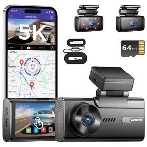 AZDOME 3CH 5K Dash Cam 4K/1K/1K 5GWiFi GPS WDR 24H Modo de estacionamiento DVR y kit de cableado - Imagen 1 de 12