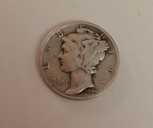 1944-S Mercury dime, 90% silver dime - Picture 1 of 3