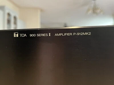 TOA ~P-912MK2~ 900 SERIES II PROFESSIONAL ~120W~ POWER AMPLIFIER + RACK EARS - Image 1 of 4