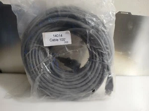 Cable de red Ethernet Cat5e de 100 pies conector RJ45 - Imagen 1 de 2