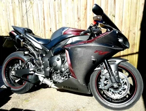 CARBON FIBER FRONT SIDE PANELS HYBRID YAMAHA YZF R1 09-2010-2011-2012-2013-2014 - Picture 1 of 7