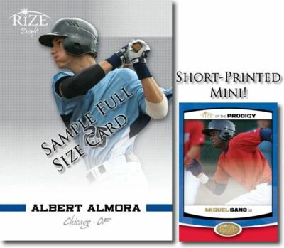 MIGUEL SANO 2012 Rize Rookie MINI Emerald BLUE Paragon PRODIGY RC #/25 - Image 1 of 2