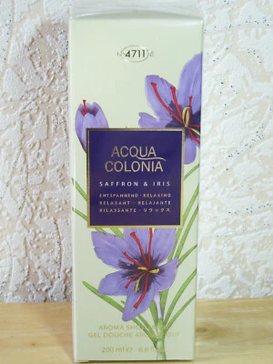 (49,95 € / L), 4711 ACQUA COLONIA SAFFRON & IRIS, 200 ml Aroma Duschgel, OVP