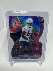 2022 spectra Jelani Woods neon pink die cut 3/20 RC Rookie Colts - Picture 1 of 2