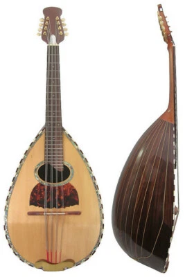 Solid Rosewood wood & Spruce top Bowl Back Mandocello,Shiny Polish, NBMO - Image 1 of 4