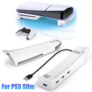 Horizontal Charging Stand for PlayStation 5 Pro/Slim Disc/Digital Console Mount - Picture 1 of 7