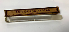 Antique ASH GLASS PESTLE art deco dental pharmacy chemist w box mortar
