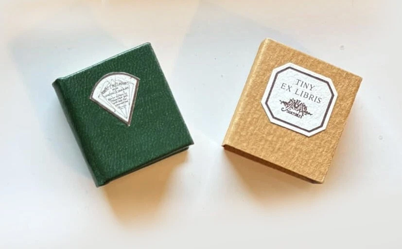 Tiny Ex Libris Robert E. Massmann REM Miniatures/Art Press Book #230 Illustrated - Image 1 of 1