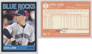 2013 Topps Heritage Minor League Edition Black /96 John Lamb #21