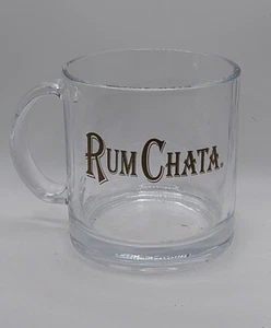 TAZA GRANDE JUMBO 16 OZ RON CHATA VIDRIO TRANSPARENTE TAZA CON LETRAS DORADAS - Imagen 1 de 4