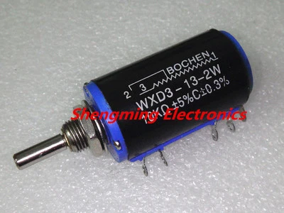 2 pcs WXD3-13-2W 22K Ohm Multi-Turn Wirewound Potentiometer - Image 1 of 2