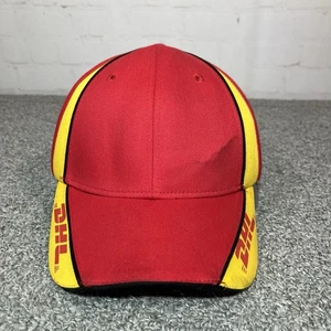 DHL Express Logo Baseball Cap Strapback Dad Hat Red Yellow - Picture 1 of 7