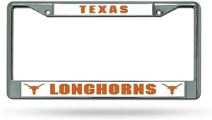 University of Texas Longhorns Premium Metal License Plate Frame Chrome Tag... - Picture 1 of 1