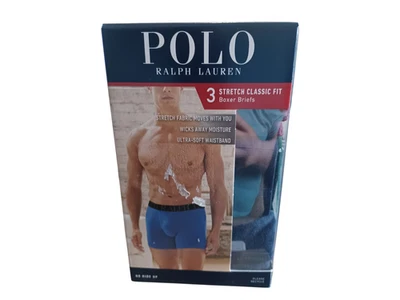 Cueca Boxer Polo Ralph Lauren Ajuste Clássico Elástica - Pacote com 3, Tamanho Grande - Imagem 1 de 4