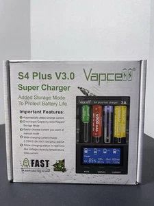 Sofirn Universal 4 bay Smart Battery Charger with LCD Display - Picture 1 of 2