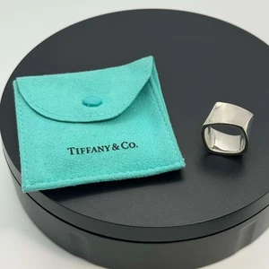 Tiffany & Co. Frank Gehry Wide Torque Square Band Sterling Ring Sz 5.75 (SuK) - Picture 1 of 8