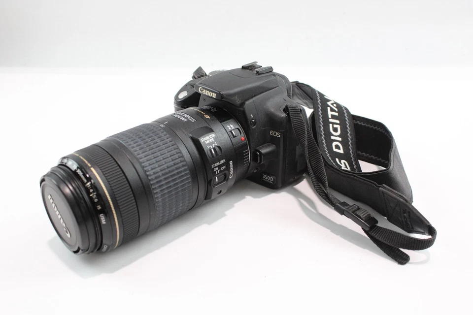 Canon 350D DSLR Digital Camera Working w/ Canon 70-300mm F/4-5.6 - Image 1 of 4