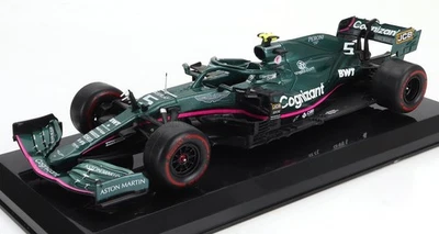 MODELLINO AUTO STATICO CENTAURIA ASTON MARTIN F1 AMR21 VETTEL BAKU 2021 1/24 - Immagine 1 di 3