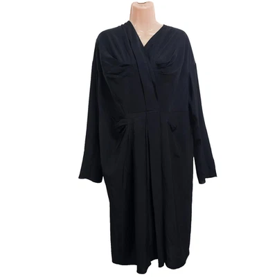 MARNI Lagenlook Knee Dress Women Size 42 Black - Image 1 of 4